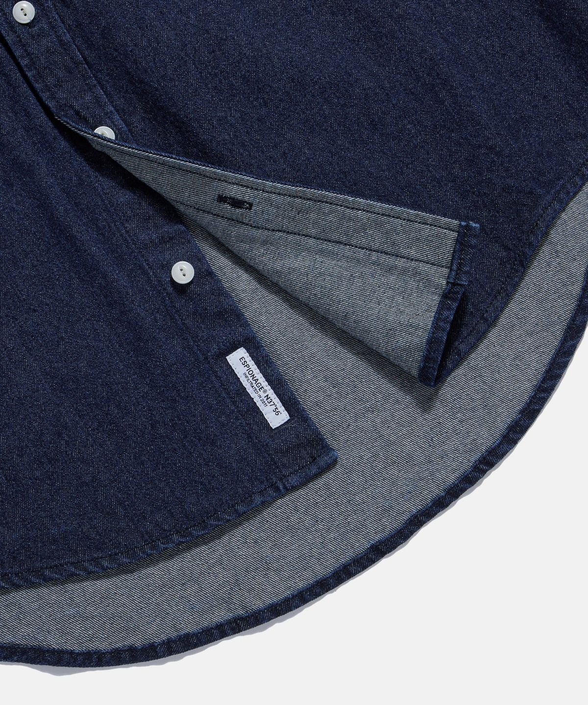 에스피오나지(ESPIONAGE) 2 Pocket Denim Shirt Dark Indigo