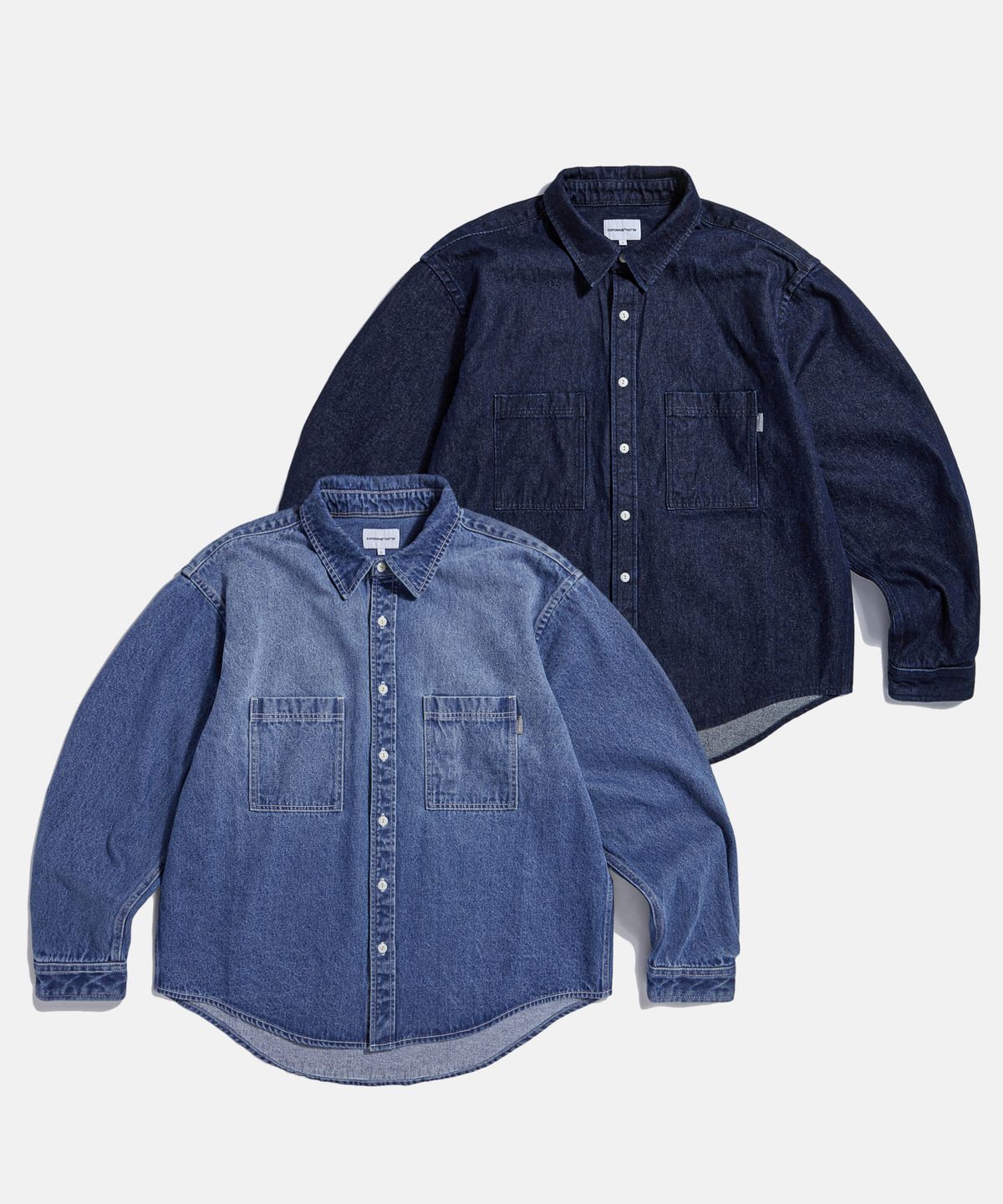 에스피오나지(ESPIONAGE) 2 Pocket Denim Shirt Dark Indigo