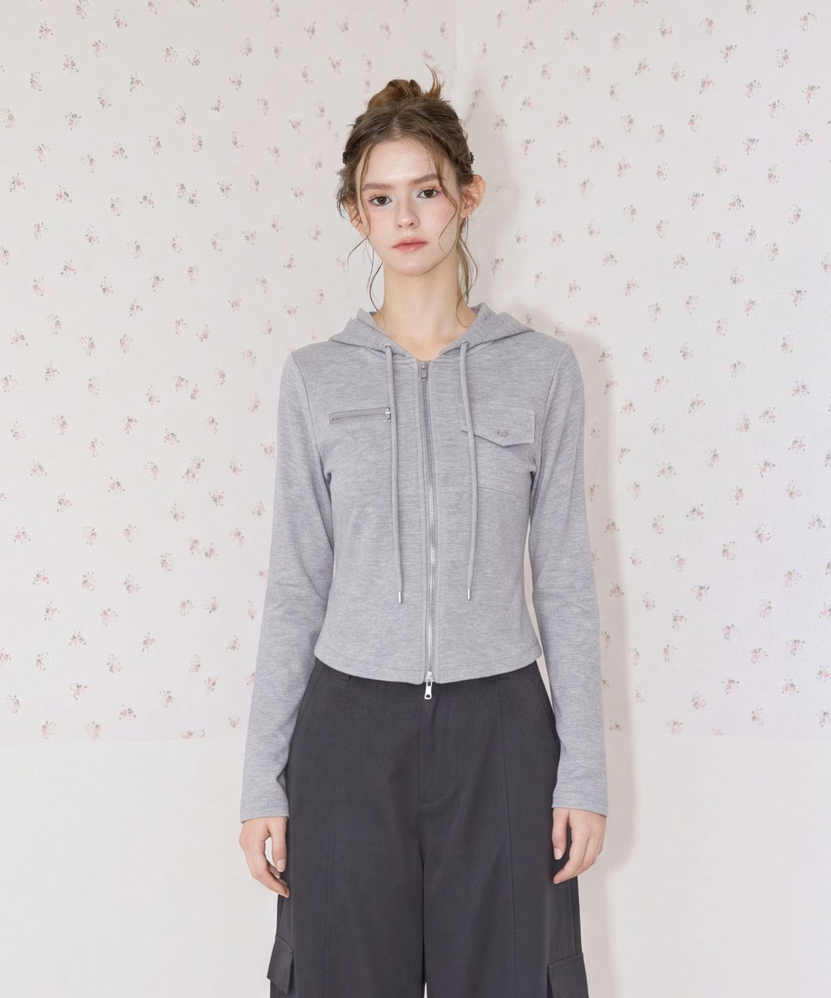 쿨키튼(KOOLKITTEN) Slim Two-Way Hooded Cardigan 4colors