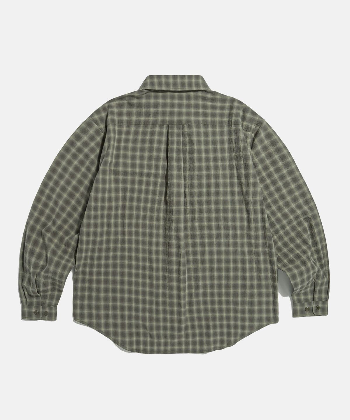 에스피오나지(ESPIONAGE) Checked Jungle Fatigue Shirt Dark Grey