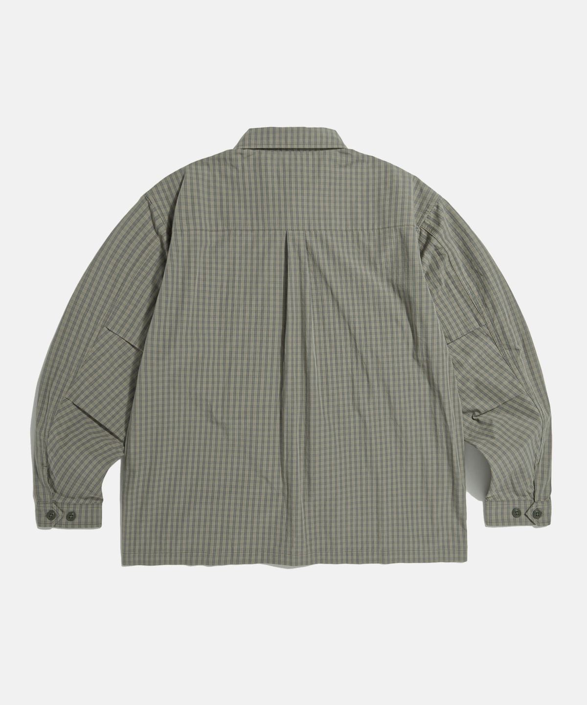 에스피오나지(ESPIONAGE) Vintage Check Mil Shirt Olive