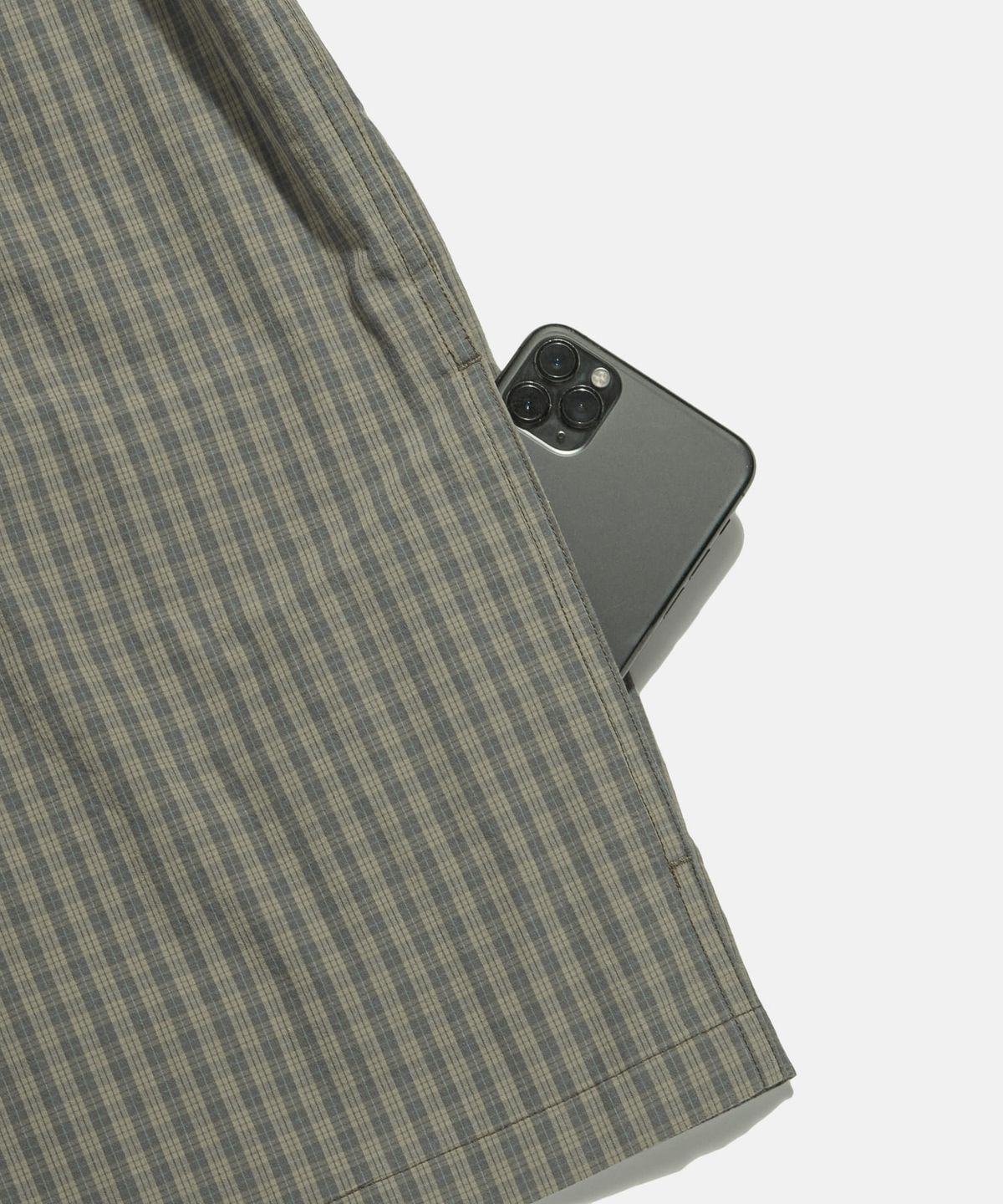 에스피오나지(ESPIONAGE) Vintage Check Mil Shirt Olive