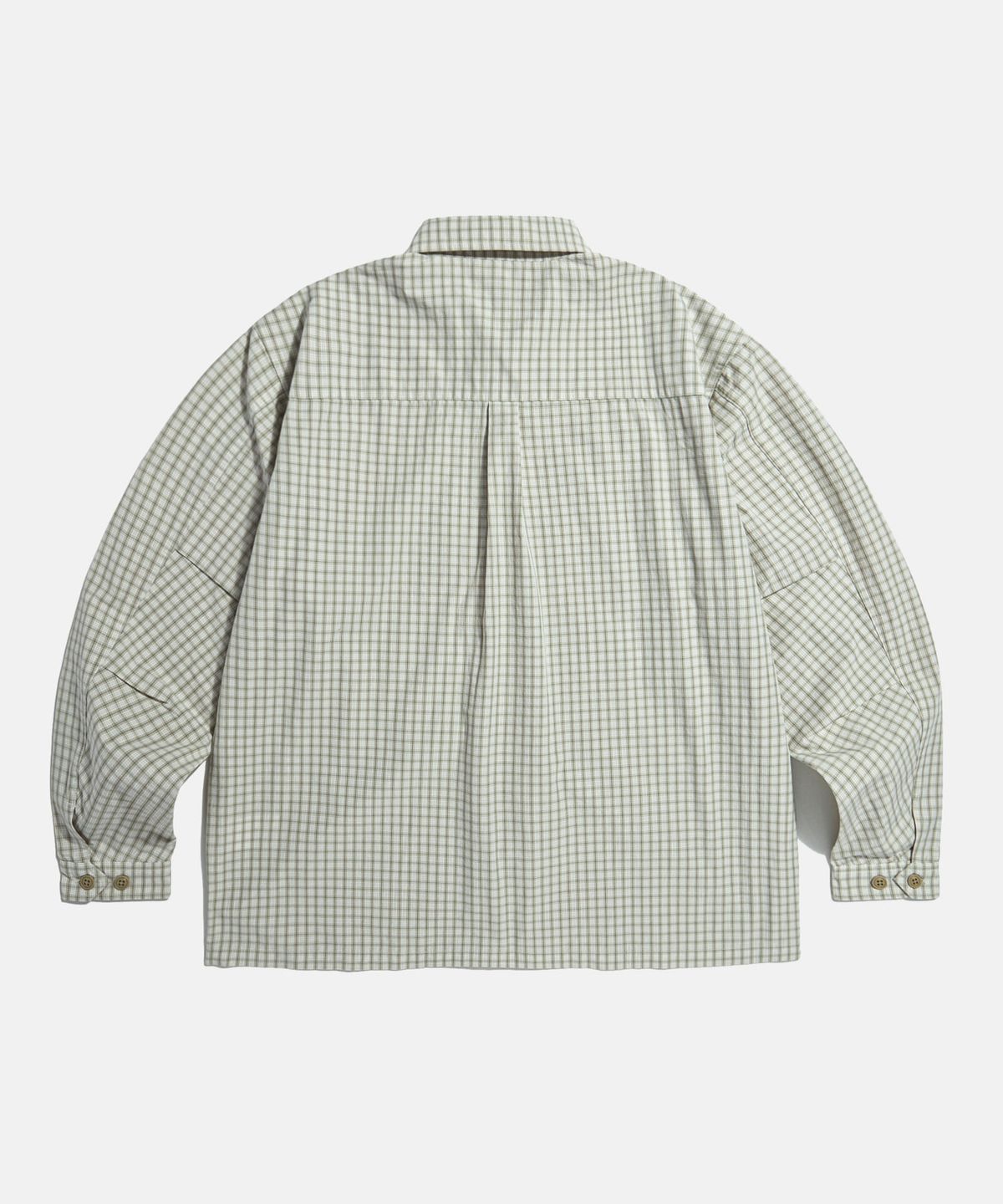 에스피오나지(ESPIONAGE) Vintage Check Mil Shirt Ivory