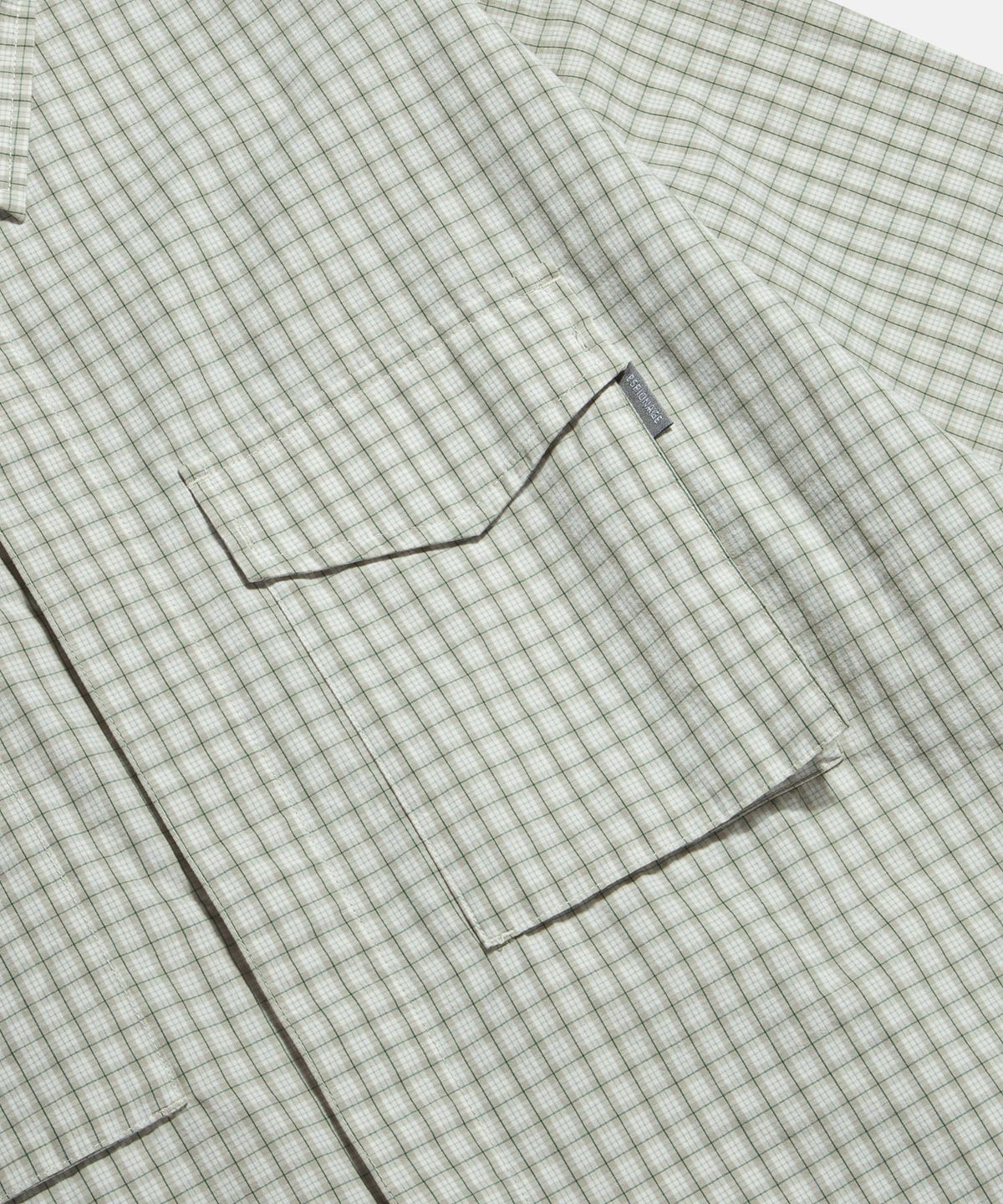 에스피오나지(ESPIONAGE) Vintage Check Mil Shirt Ivory