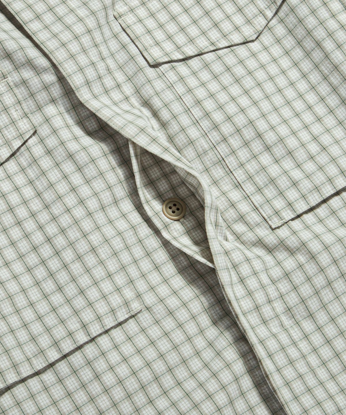 에스피오나지(ESPIONAGE) Vintage Check Mil Shirt Ivory