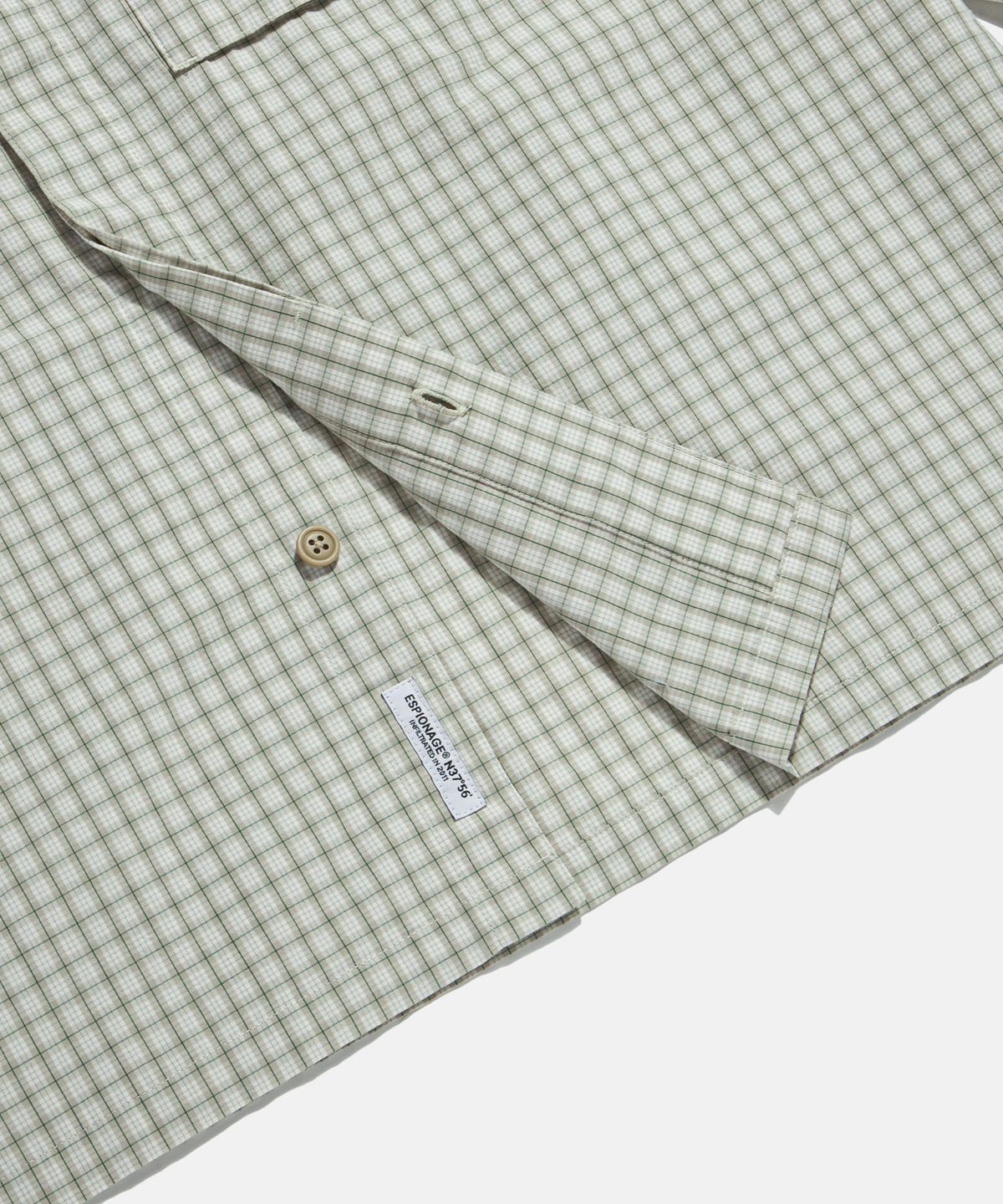 에스피오나지(ESPIONAGE) Vintage Check Mil Shirt Ivory