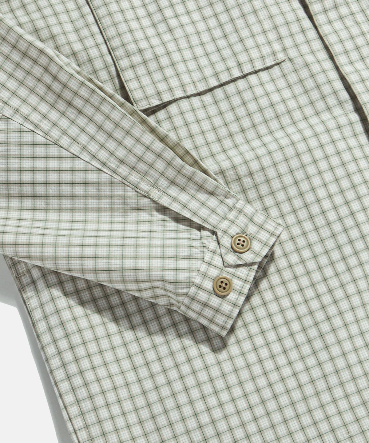 에스피오나지(ESPIONAGE) Vintage Check Mil Shirt Ivory
