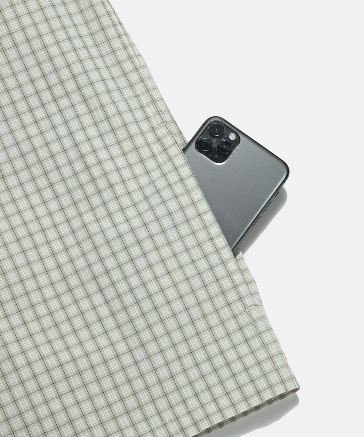 에스피오나지(ESPIONAGE) Vintage Check Mil Shirt Ivory