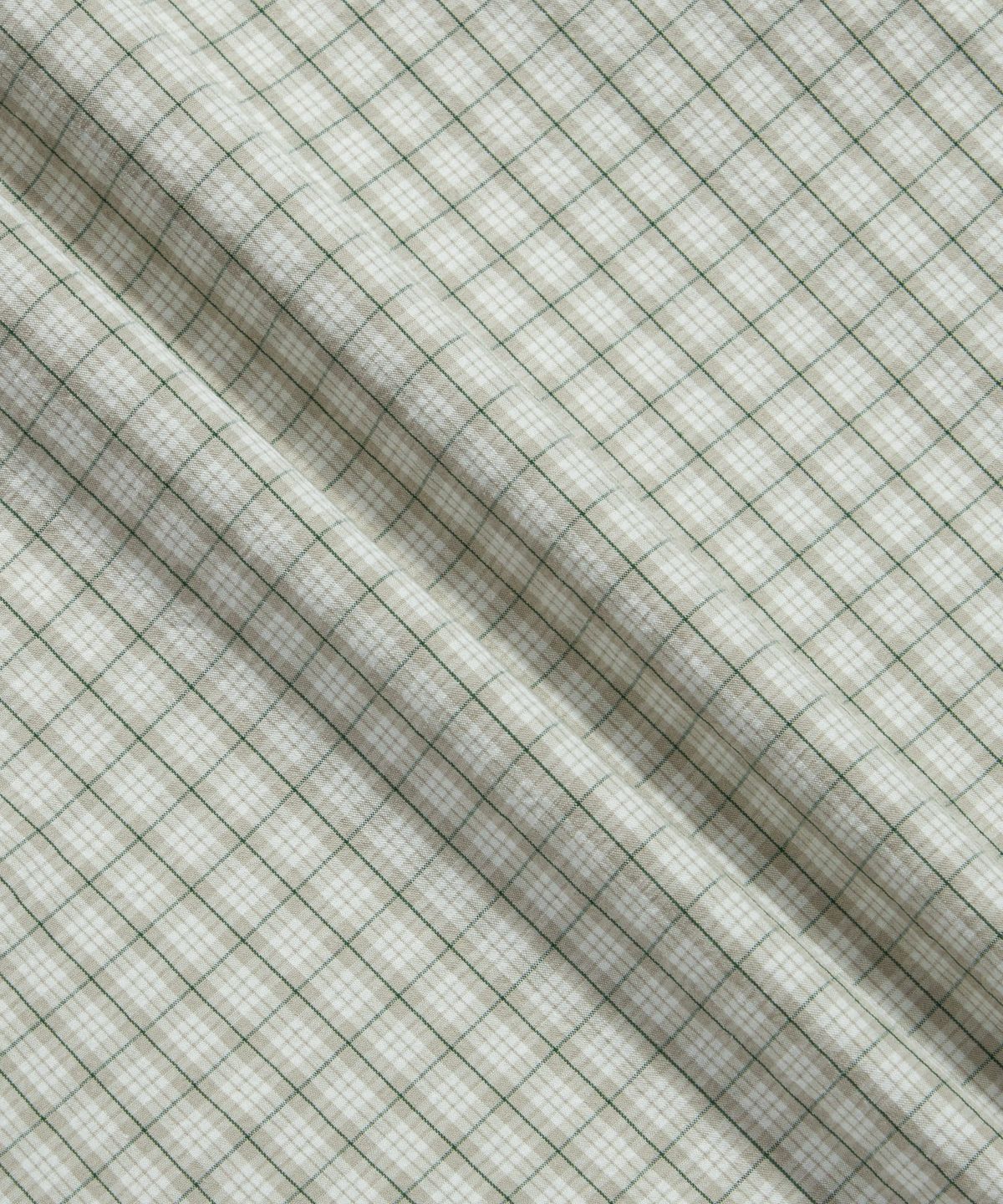 에스피오나지(ESPIONAGE) Vintage Check Mil Shirt Ivory