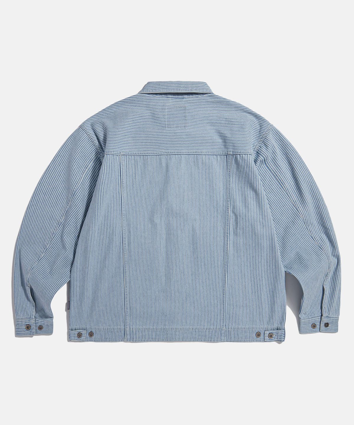 에스피오나지(ESPIONAGE) Hickory Stripe Trucker Shirt jacket Light Blue