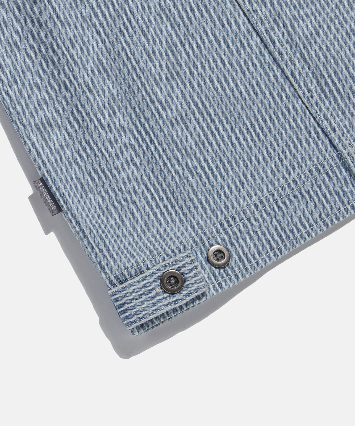 에스피오나지(ESPIONAGE) Hickory Stripe Trucker Shirt jacket Light Blue