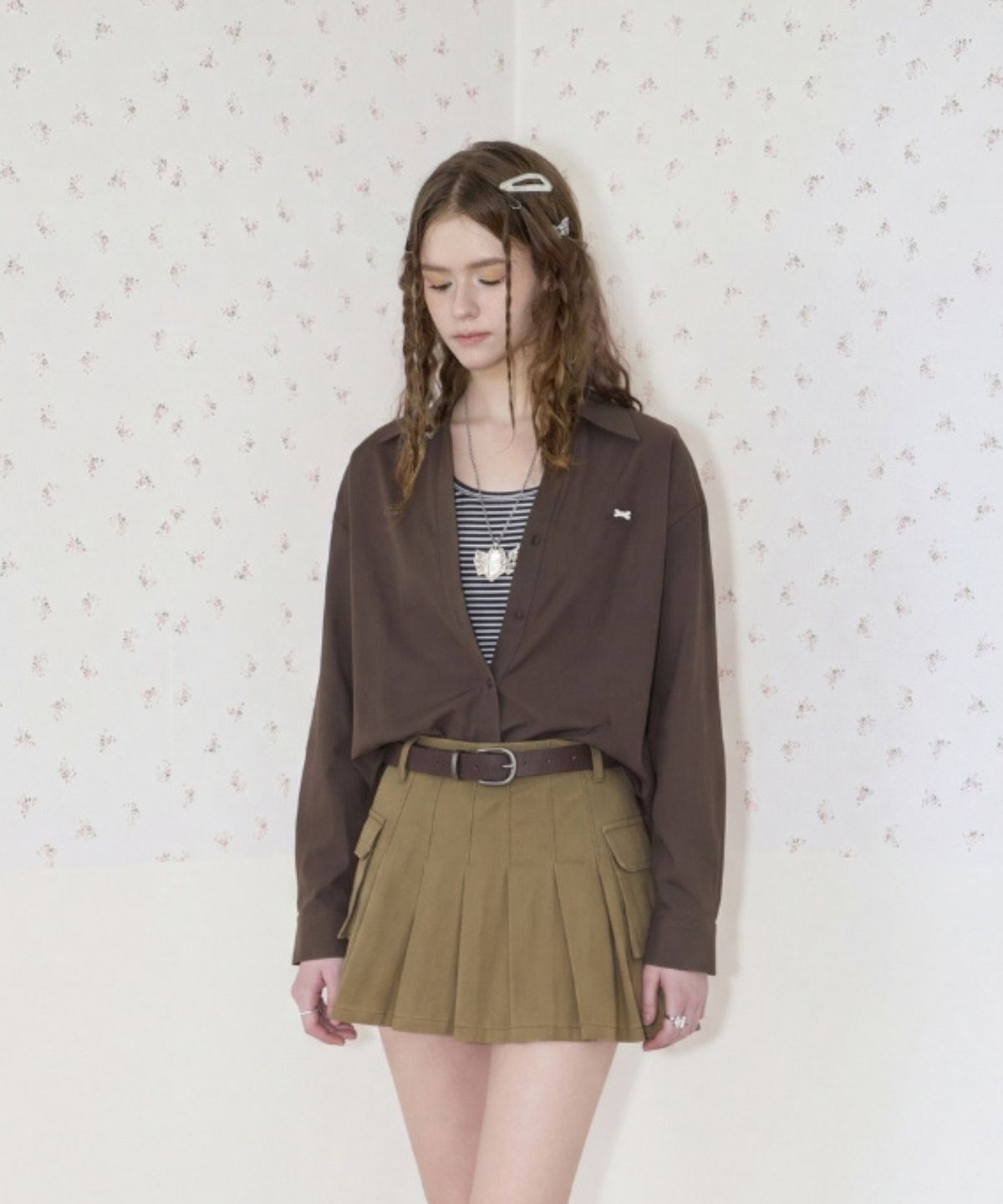 쿨키튼(KOOLKITTEN) Soft Stripe Layered Shirt 3colors