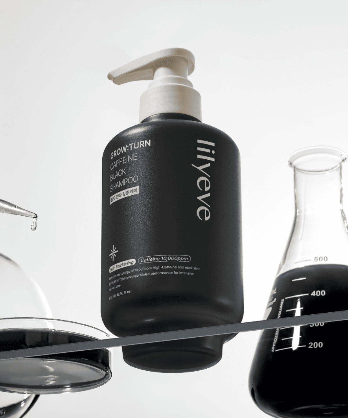 릴리이브(LILYEVE) 그로우턴 카페인 블랙 샴푸 500ml 1개