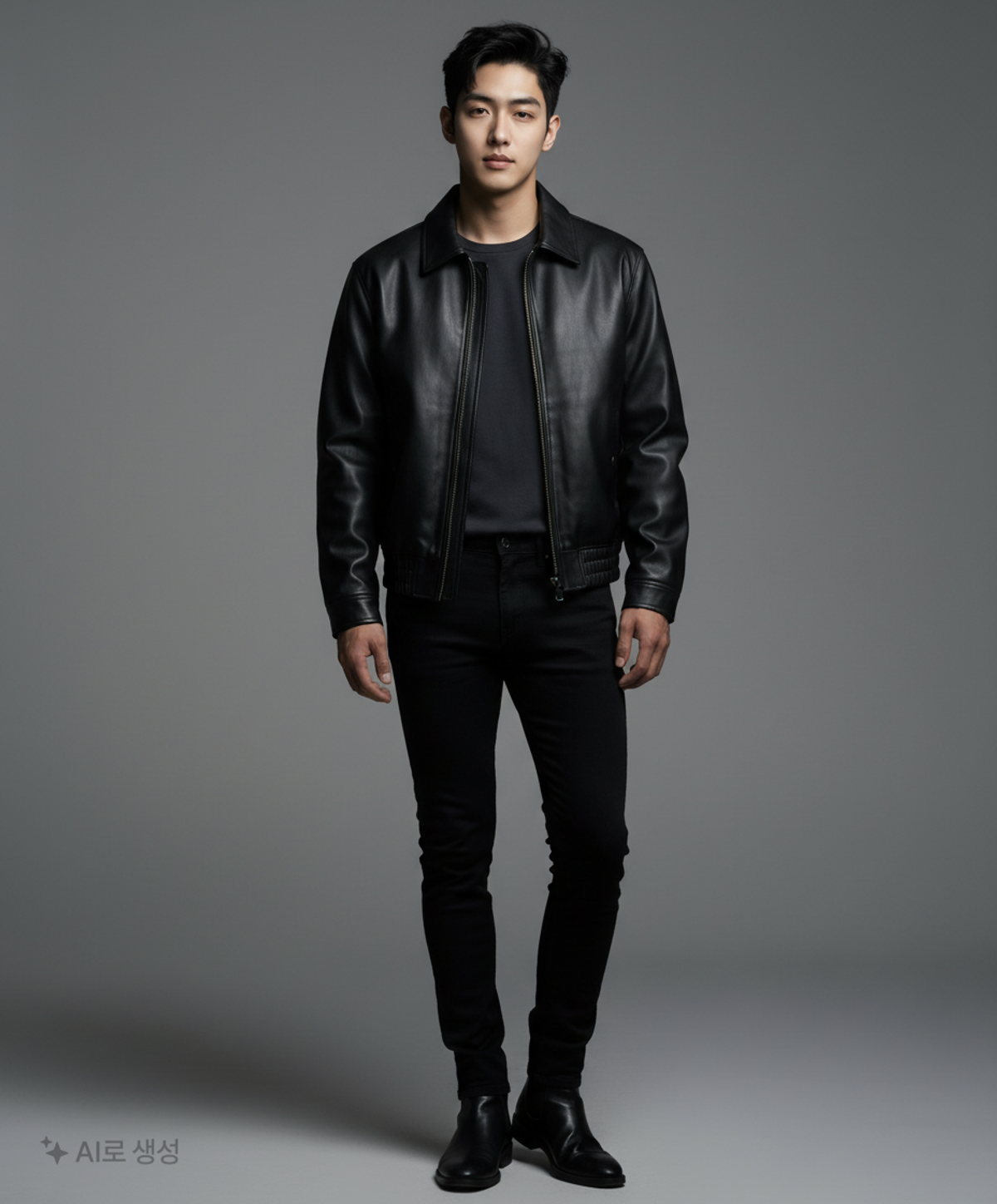 드로우핏(DRAW FIT) 레더/라이더스 재킷 XL