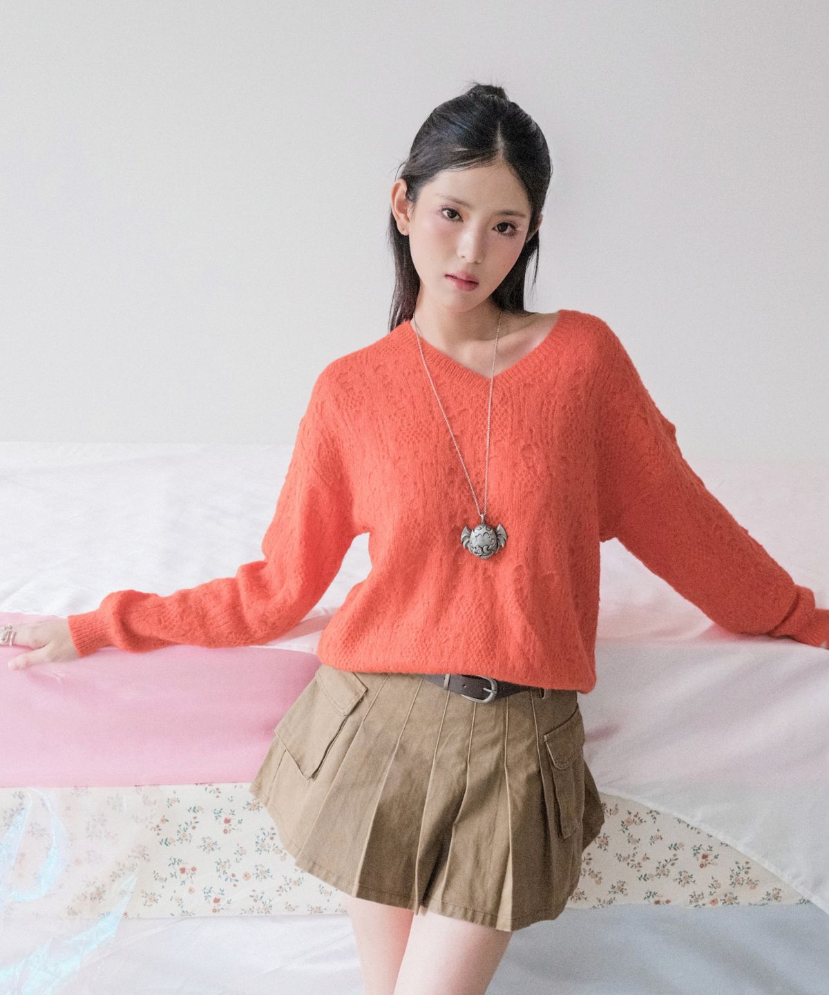 쿨키튼(KOOLKITTEN) Soft Openwork Knit Pullover 3colors