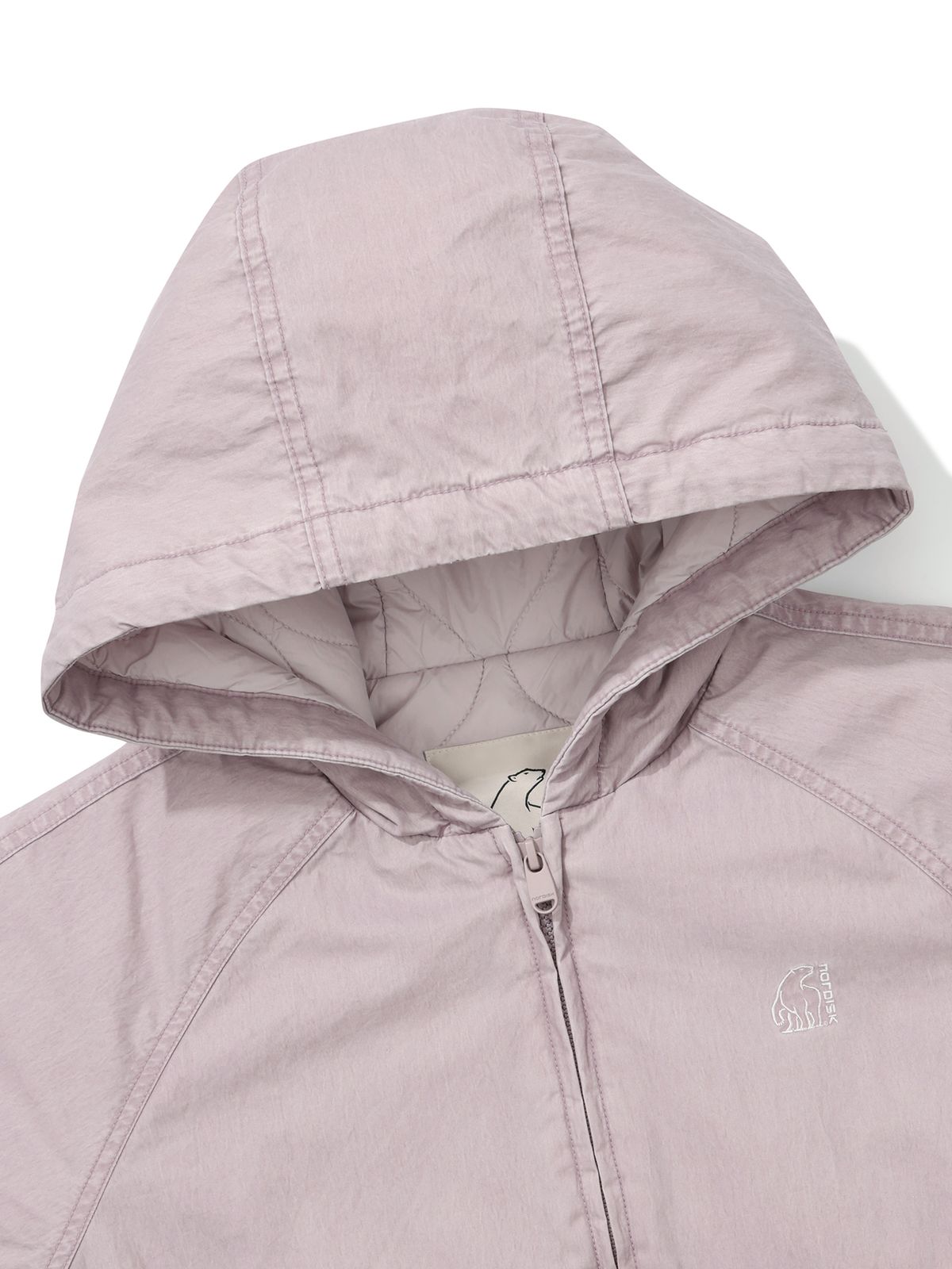 노르디스크(NORDISK) 워시드 후디 자켓 - W_Greyish Pink