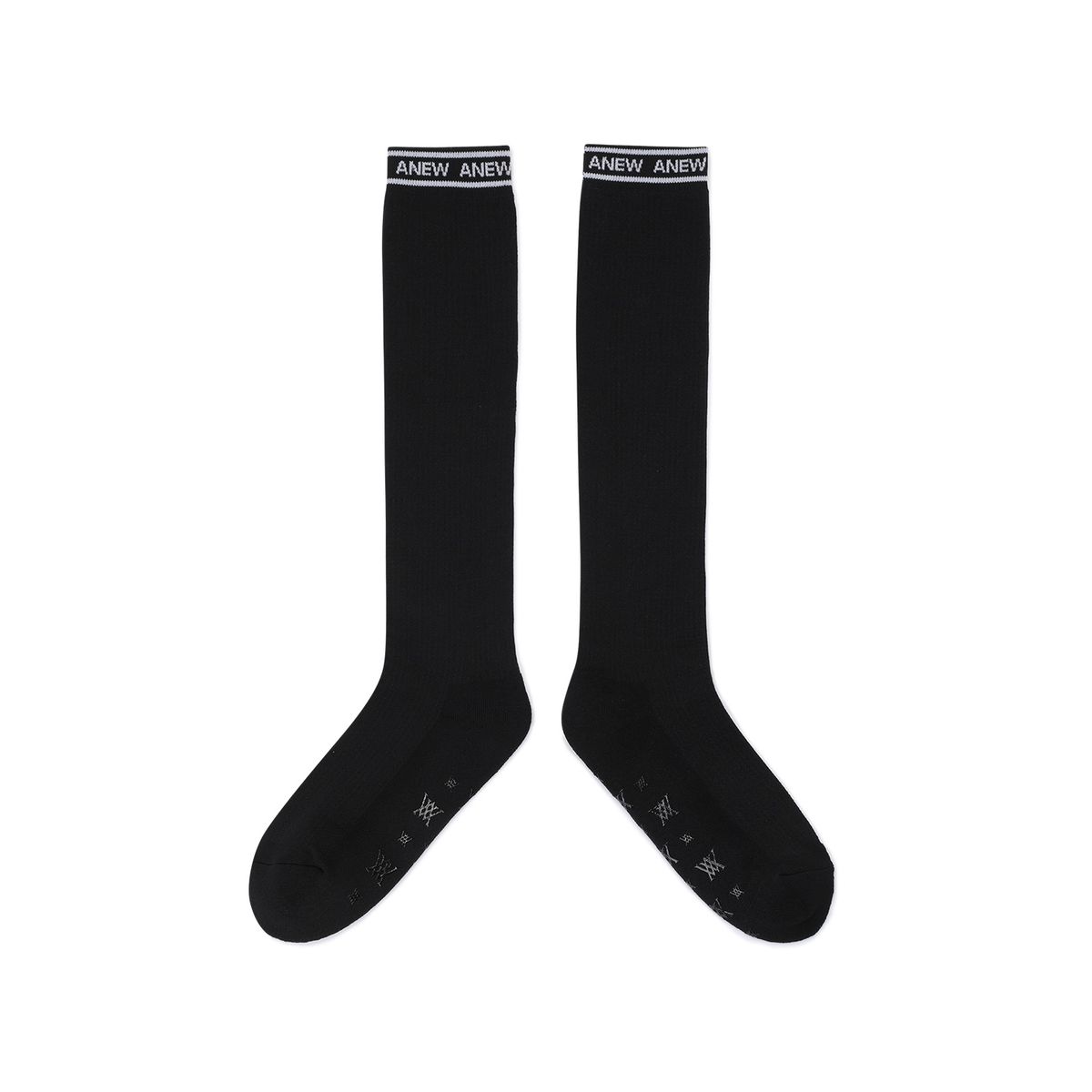 어뉴골프(ANEW GOLF) WOMEN AQUA MESH KNEE SOCKS_BK
