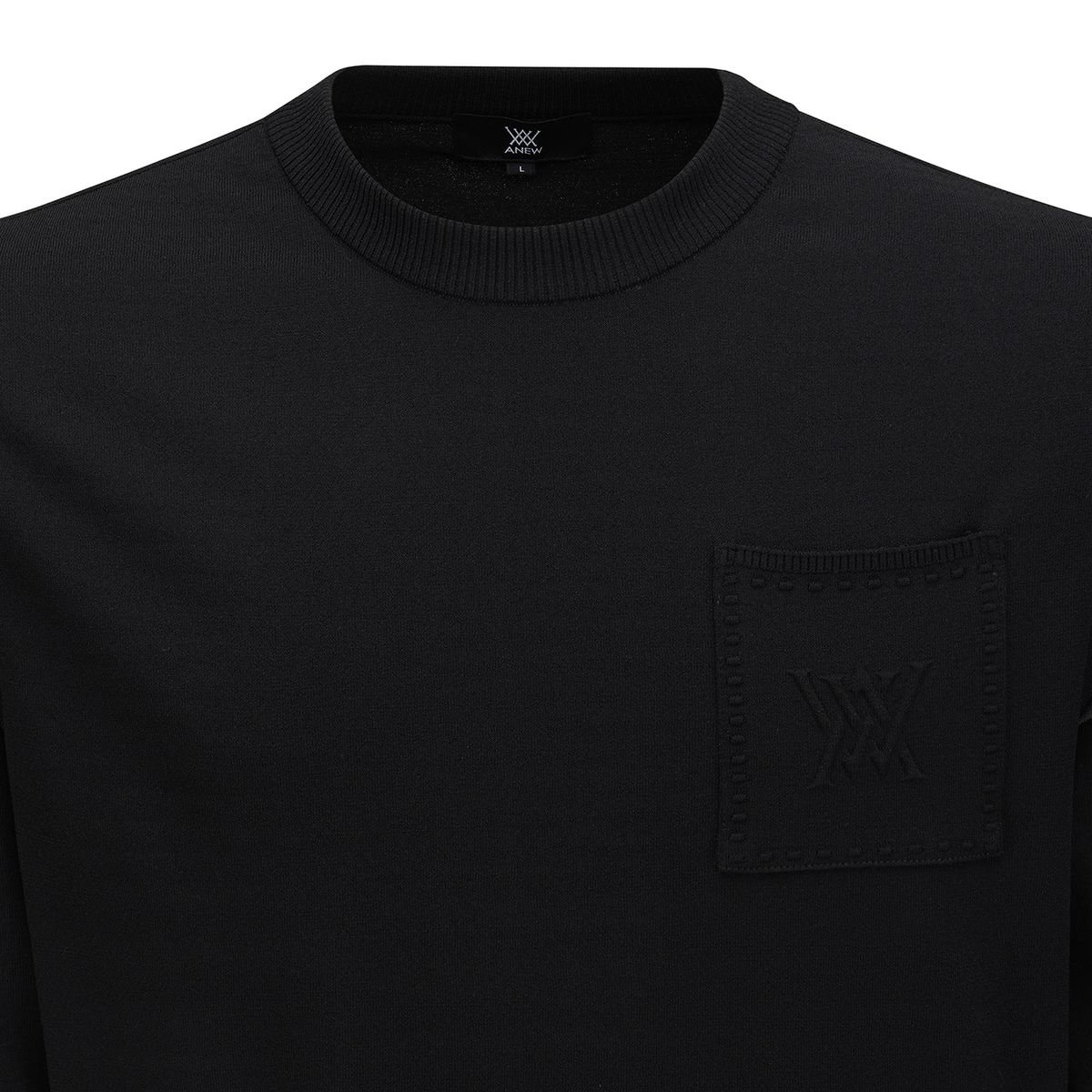 어뉴골프(ANEW GOLF) MEN FA ESSENTIAL SWEATER_BK
