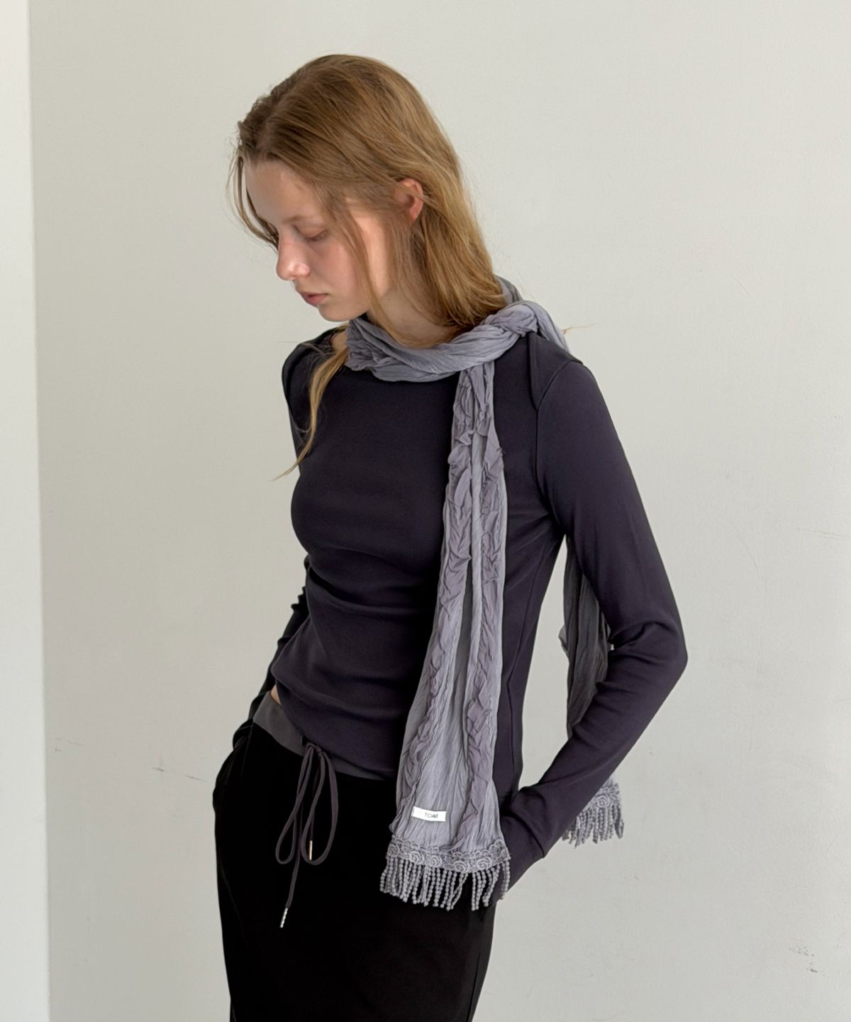 토아베(TOAVE) Corner Boat-Neck Long Sleeve T-Shirt (3 Color)