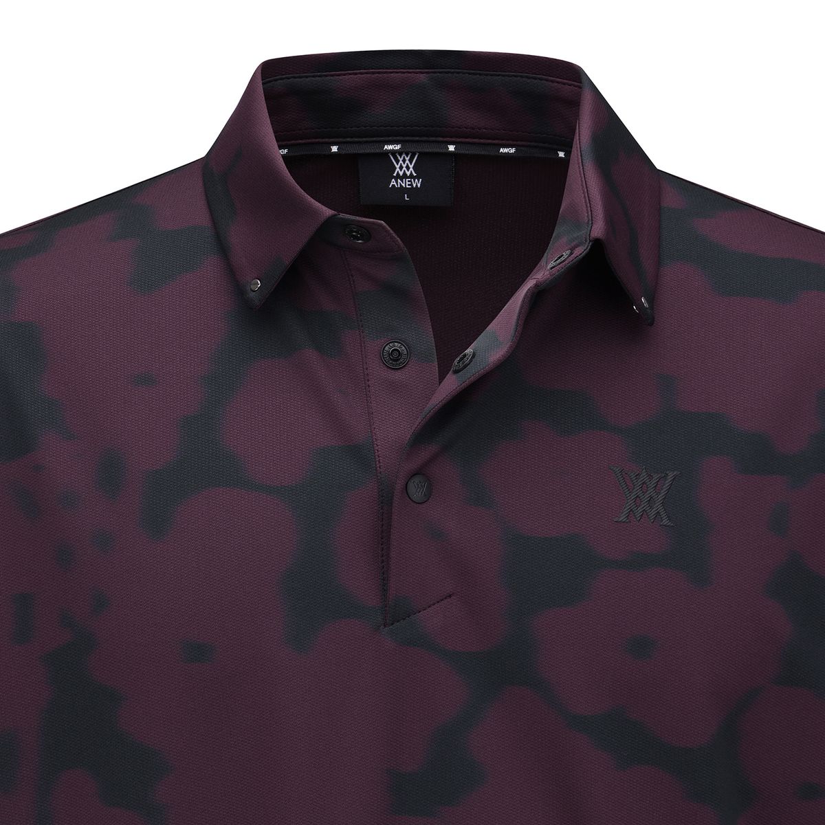 어뉴골프(ANEW GOLF) MEN FA FLOWER PATTERN SHORT T-SHIRT _BU