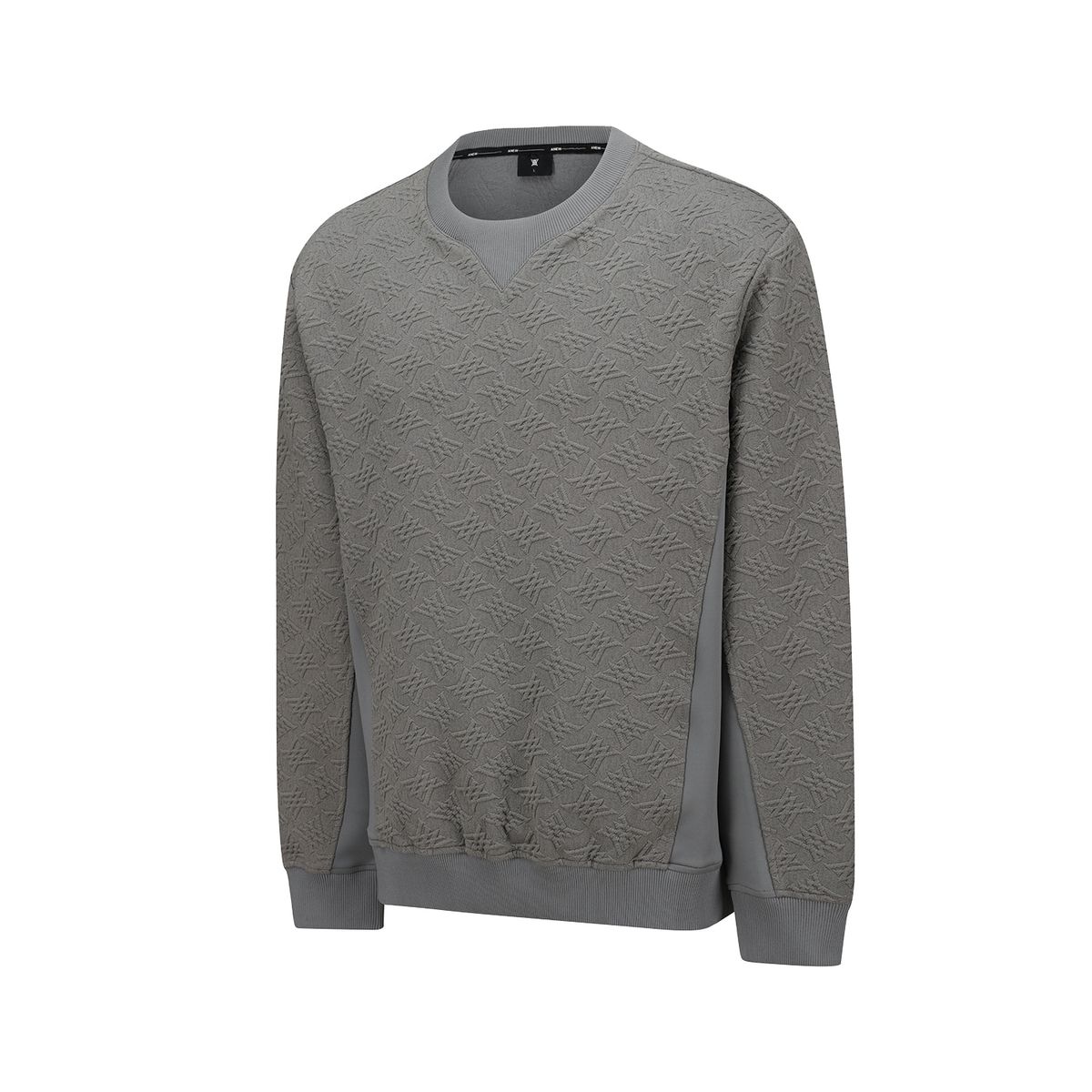 어뉴골프(ANEW GOLF) MEN FA LOGO PATTERN SWEATSHIRT_GR