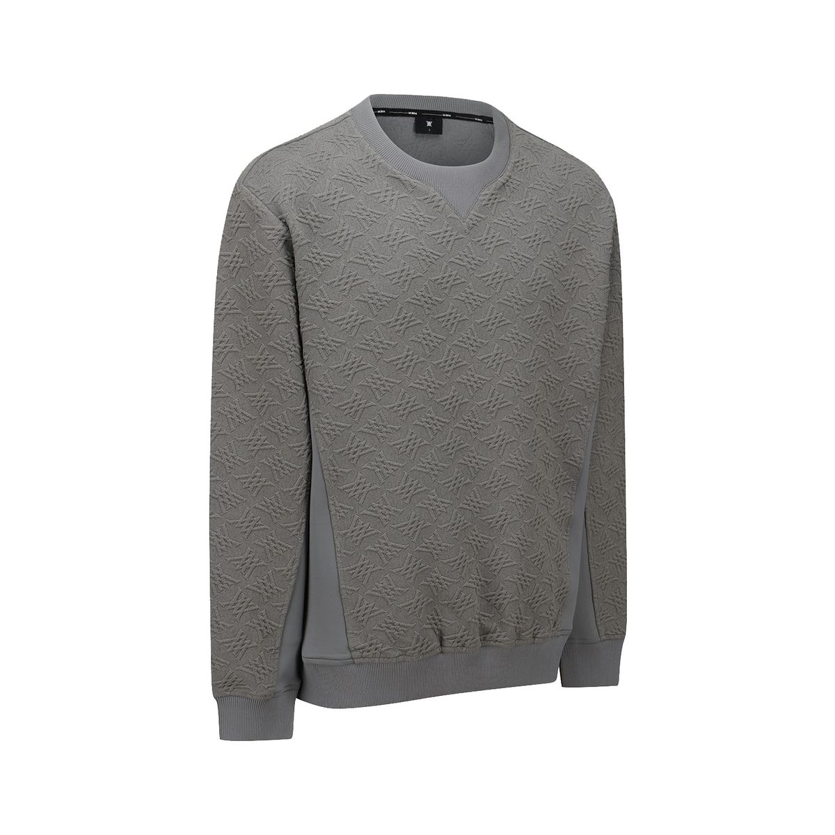 어뉴골프(ANEW GOLF) MEN FA LOGO PATTERN SWEATSHIRT_GR