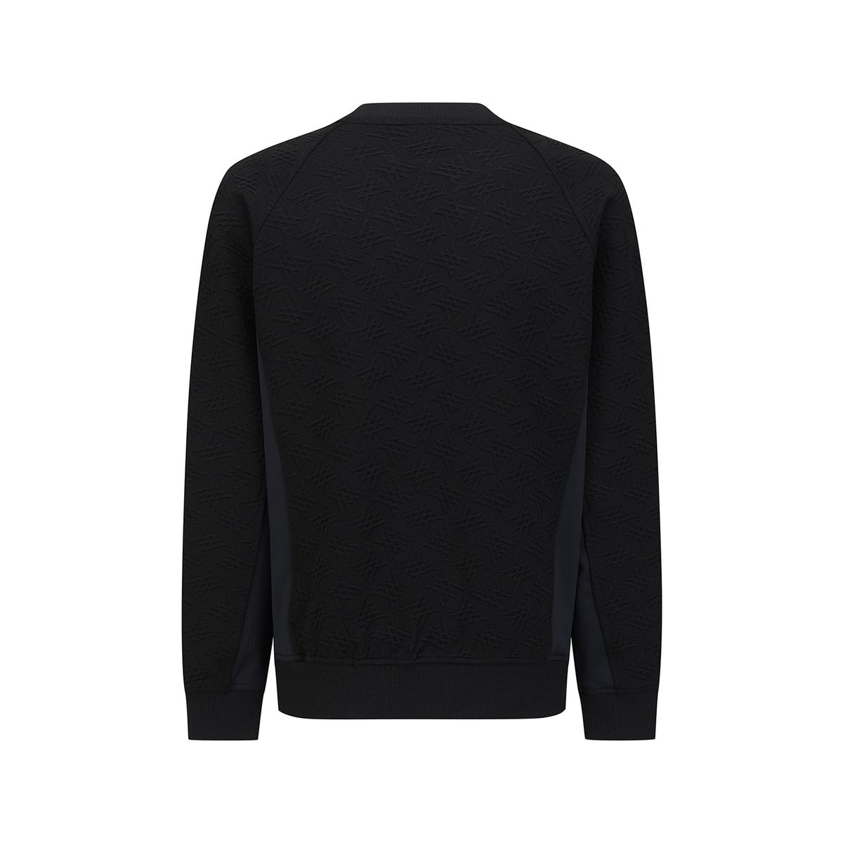 어뉴골프(ANEW GOLF) MEN FA LOGO PATTERN SWEATSHIRT_BK