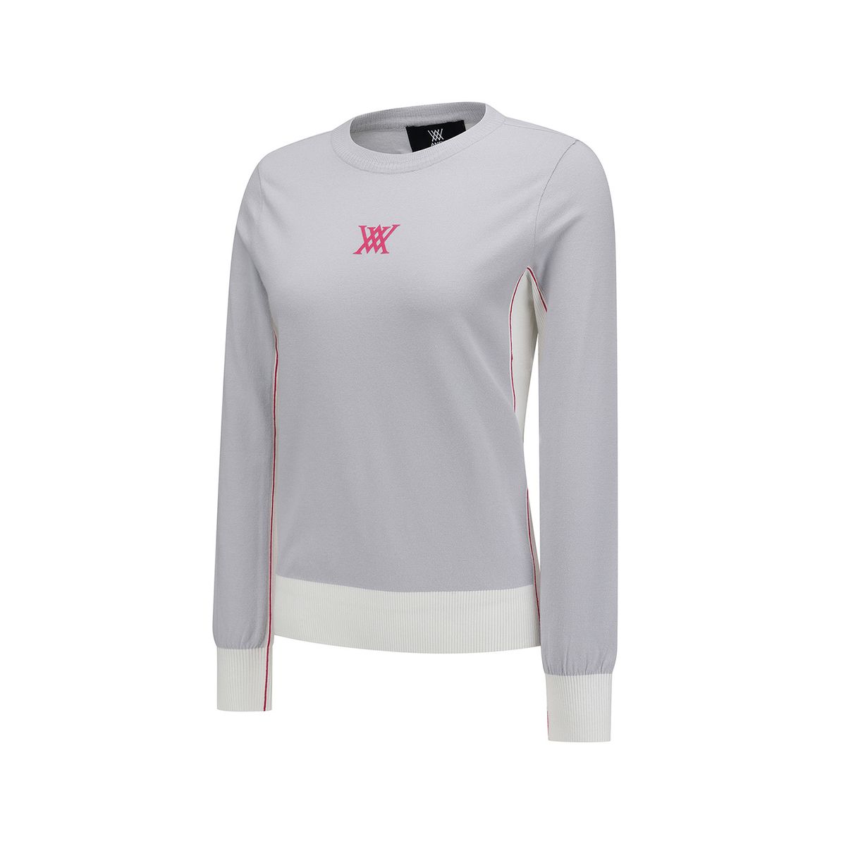 어뉴골프(ANEW GOLF) WOMEN FA ROUND SWEATER_GR