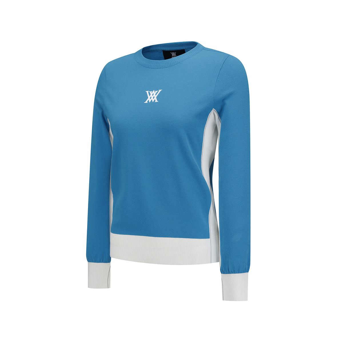 어뉴골프(ANEW GOLF) WOMEN FA ROUND SWEATER_BL