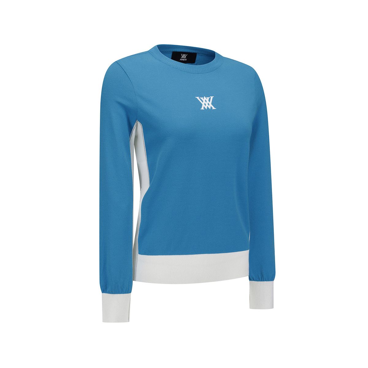 어뉴골프(ANEW GOLF) WOMEN FA ROUND SWEATER_BL