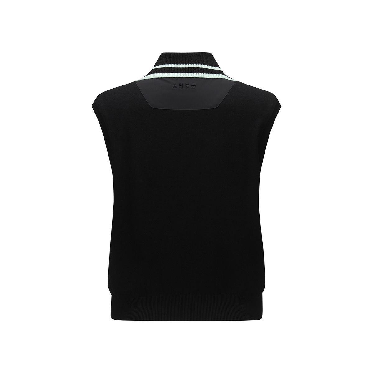 어뉴골프(ANEW GOLF) WOMEN FA LOGO POINT KNIT VEST_BK