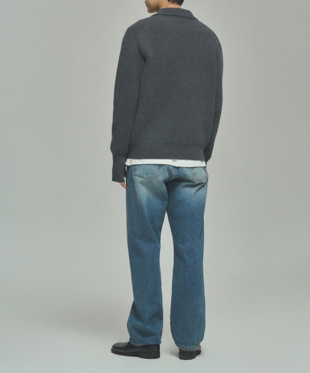 레어토라(RARETORA) ROY FULL ZIP KNIT PARKA V2  - DEEP GREY