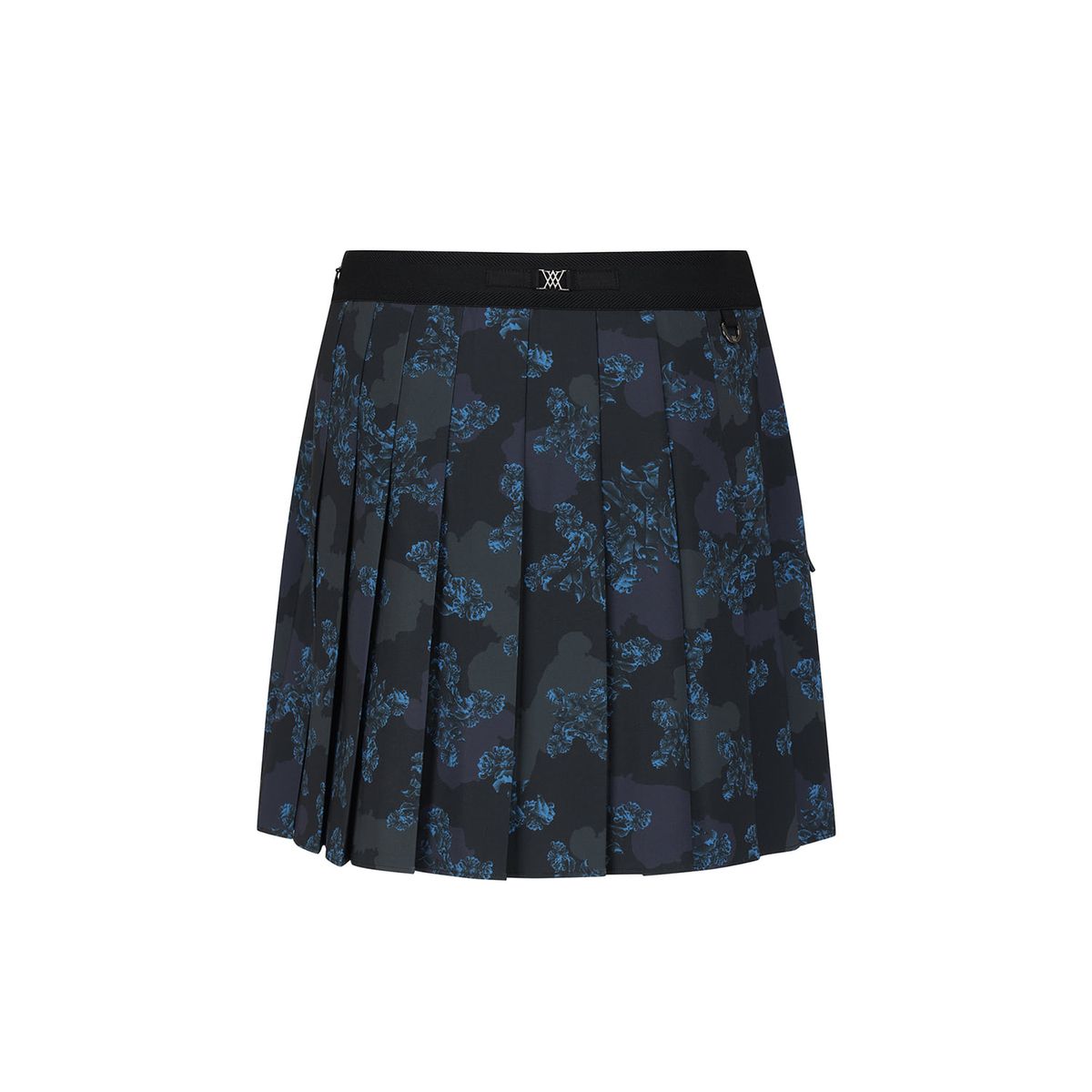 어뉴골프(ANEW GOLF) WOMEN FA FLOWER PATTERN PLEATED SKIRT_BK