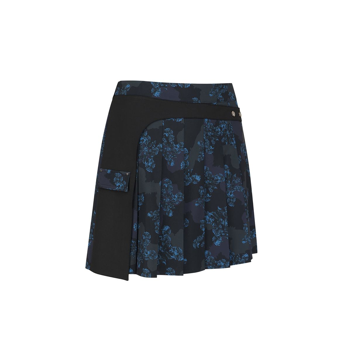 어뉴골프(ANEW GOLF) WOMEN FA FLOWER PATTERN PLEATED SKIRT_BK