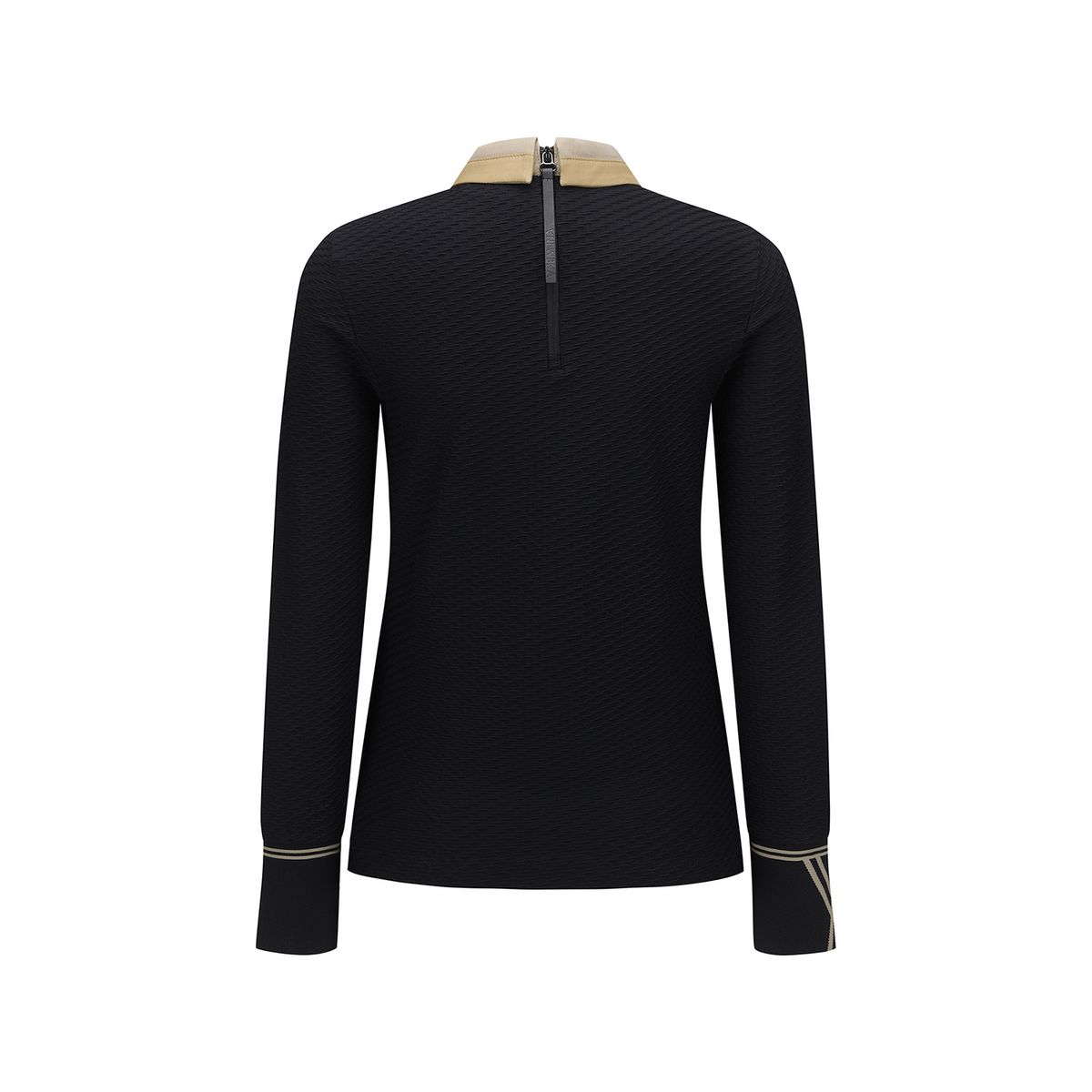 어뉴골프(ANEW GOLF) WOMEN FA BACK ZIP-UP LONG T-SHIRT_BK