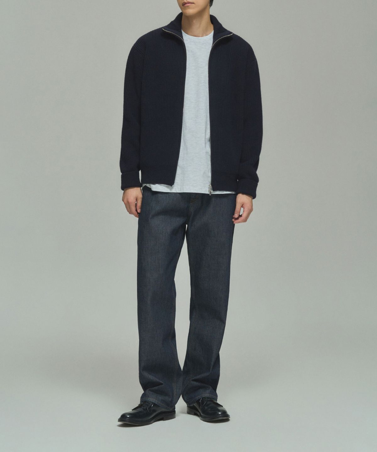 레어토라(RARETORA) ROY FULL ZIP KNIT PARKA V2  - DEEP NAVY