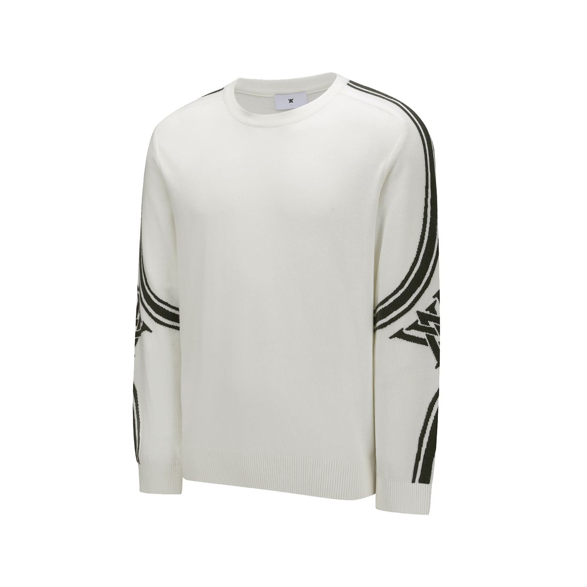어뉴골프(ANEW GOLF) MEN LOGO SLEEVE CREWNECK SWEATER_OW