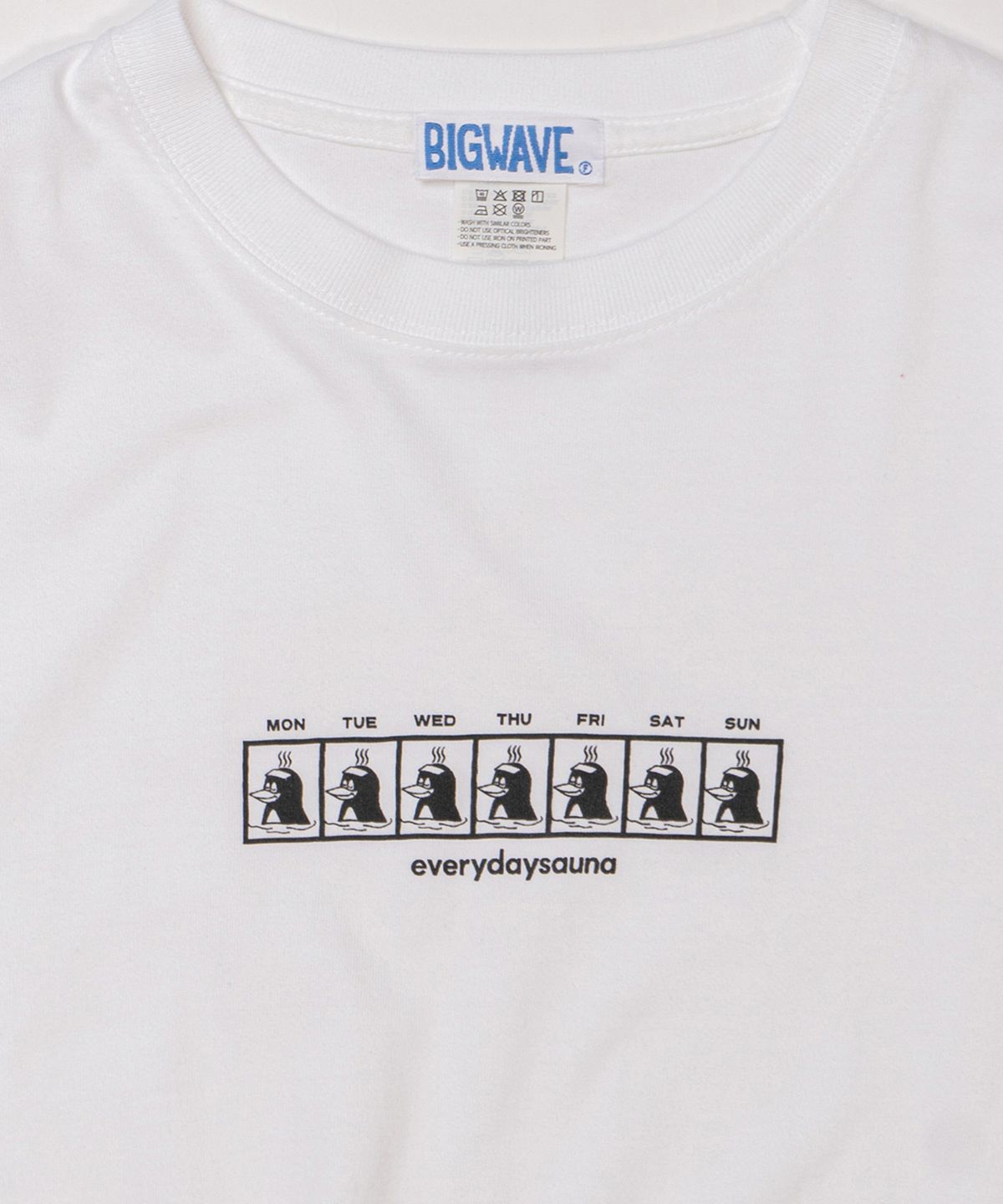 빅웨이브 컬렉티브(BIGWAVE COLLECTIVE) 에브리데이 사우나 긴팔티 (화이트)