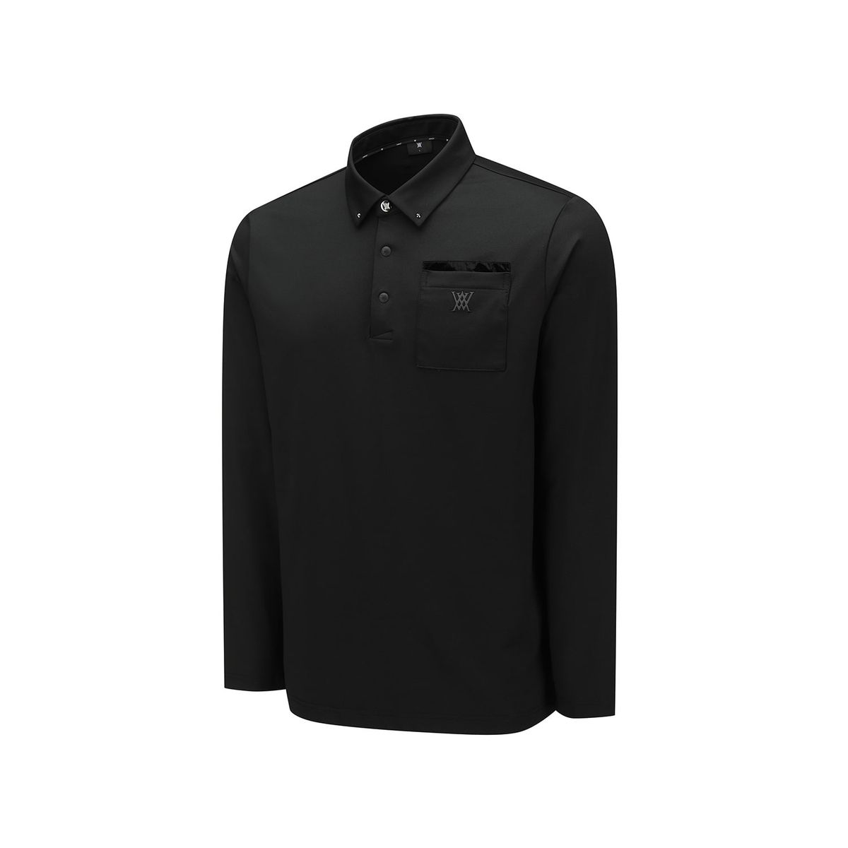 어뉴골프(ANEW GOLF) MEN STUD POCKET T-SHIRT_BK