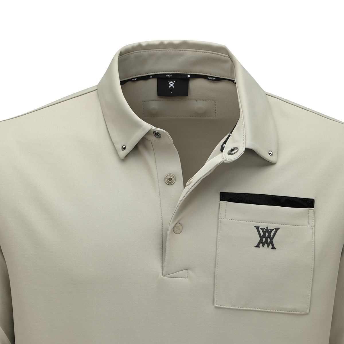 어뉴골프(ANEW GOLF) MEN STUD POCKET T-SHIRT_KB