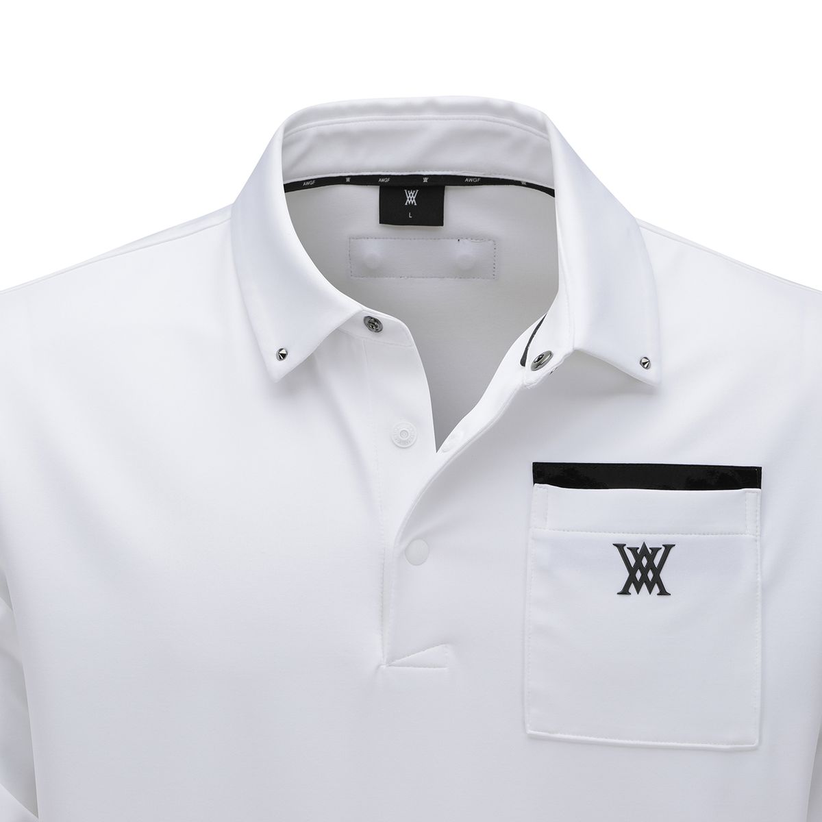 어뉴골프(ANEW GOLF) MEN STUD POCKET T-SHIRT_OW