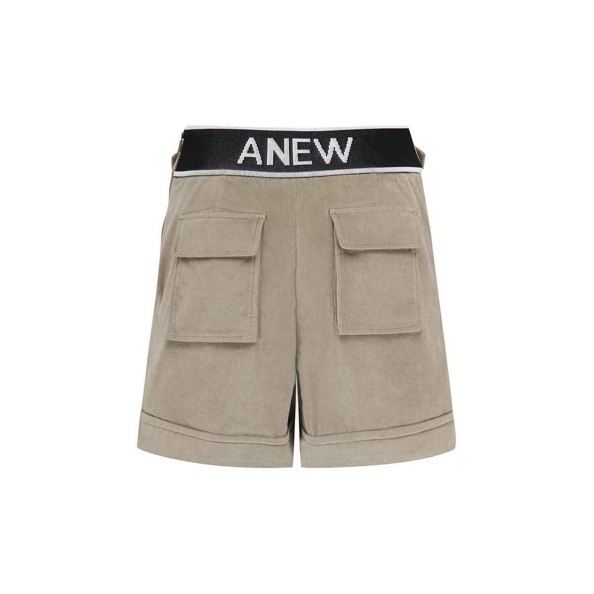 어뉴골프(ANEW GOLF) WOMEN VELVET HIGH WAIST HALF PANTS_GR