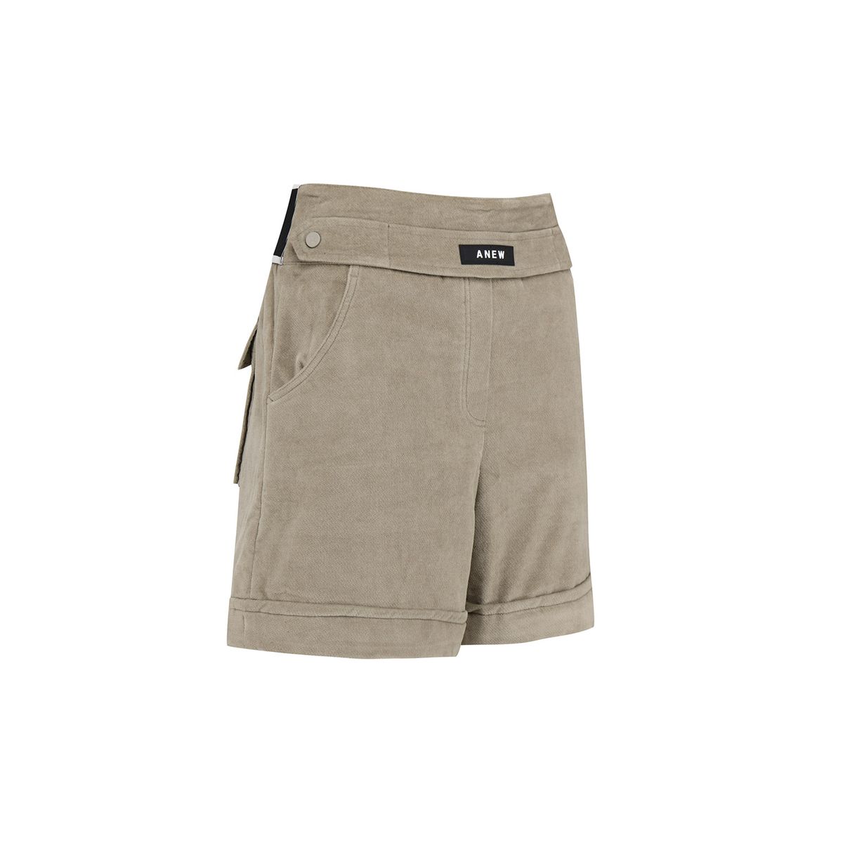 어뉴골프(ANEW GOLF) WOMEN VELVET HIGH WAIST HALF PANTS_GR