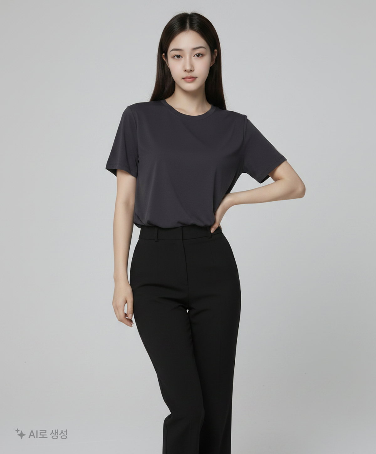 안다르(ANDAR) 반소매 티셔츠 L