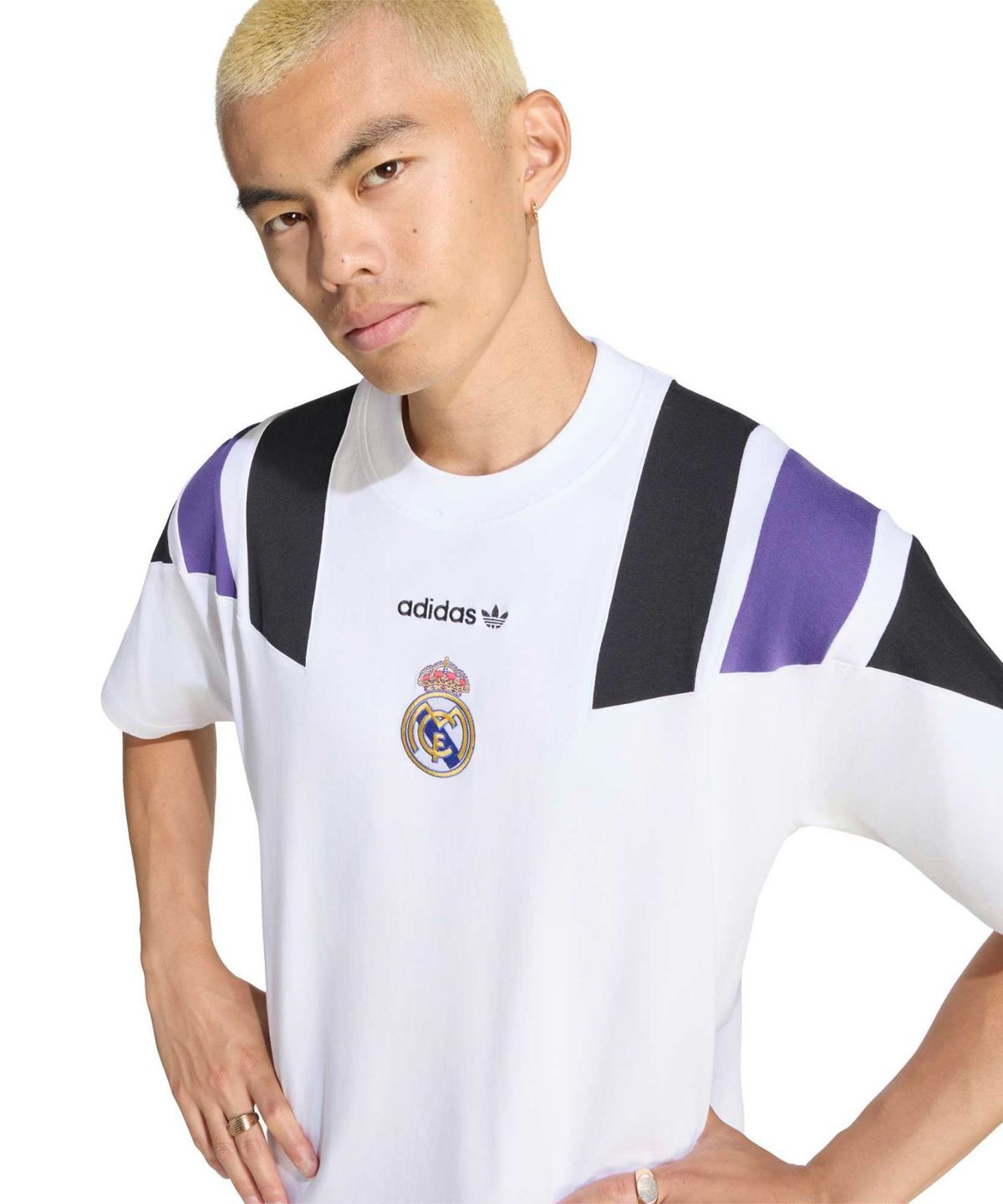 아디다스(ADIDAS) 레알 마드리드 EQT 티셔츠 - 화이트 / KG2988