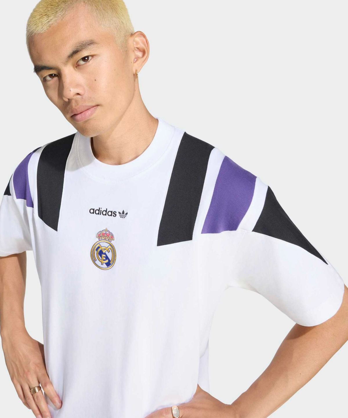 아디다스(ADIDAS) 레알 마드리드 EQT 티셔츠 - 화이트 / KG2988
