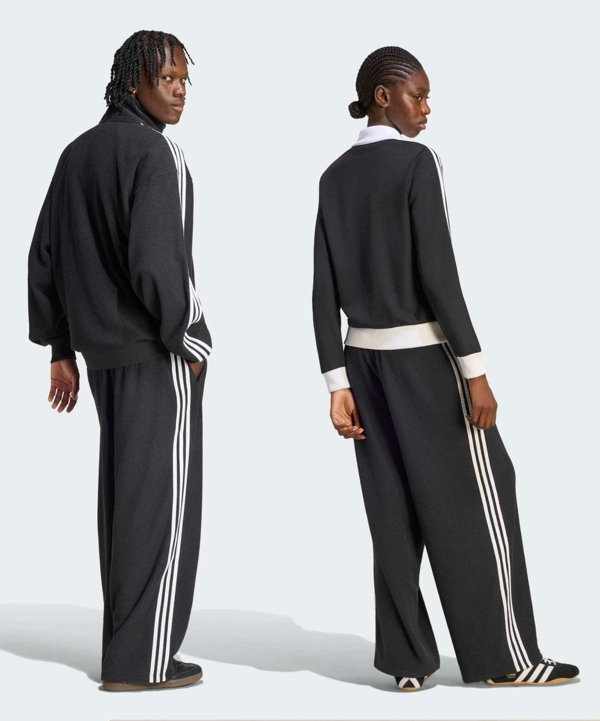 아디다스(ADIDAS) 부클 트랙 팬츠 - 블랙 / LC8153