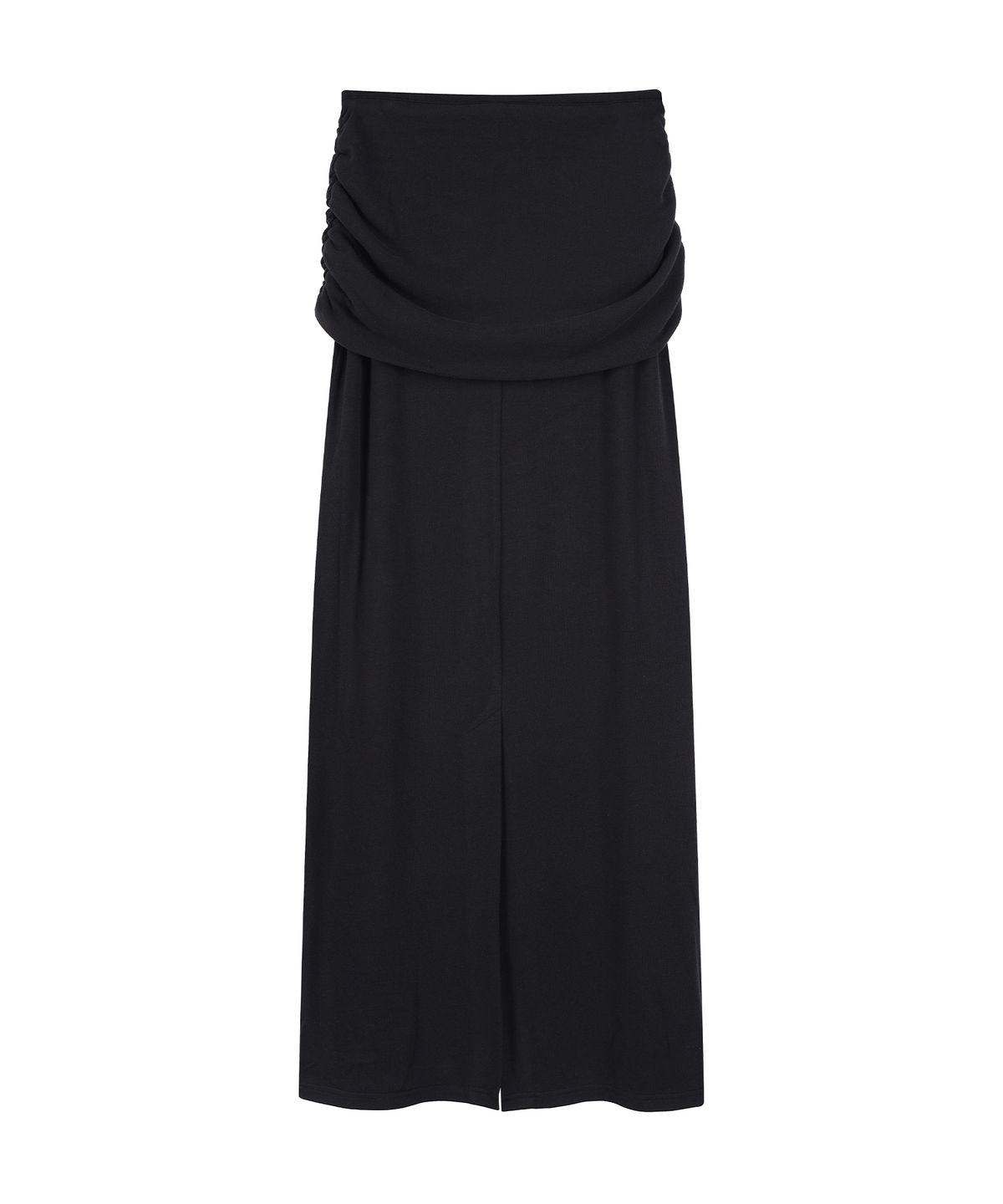 라라폭스(LALAFOX) H라인 셔링 롱스커트 (BLACK) BS4WS002