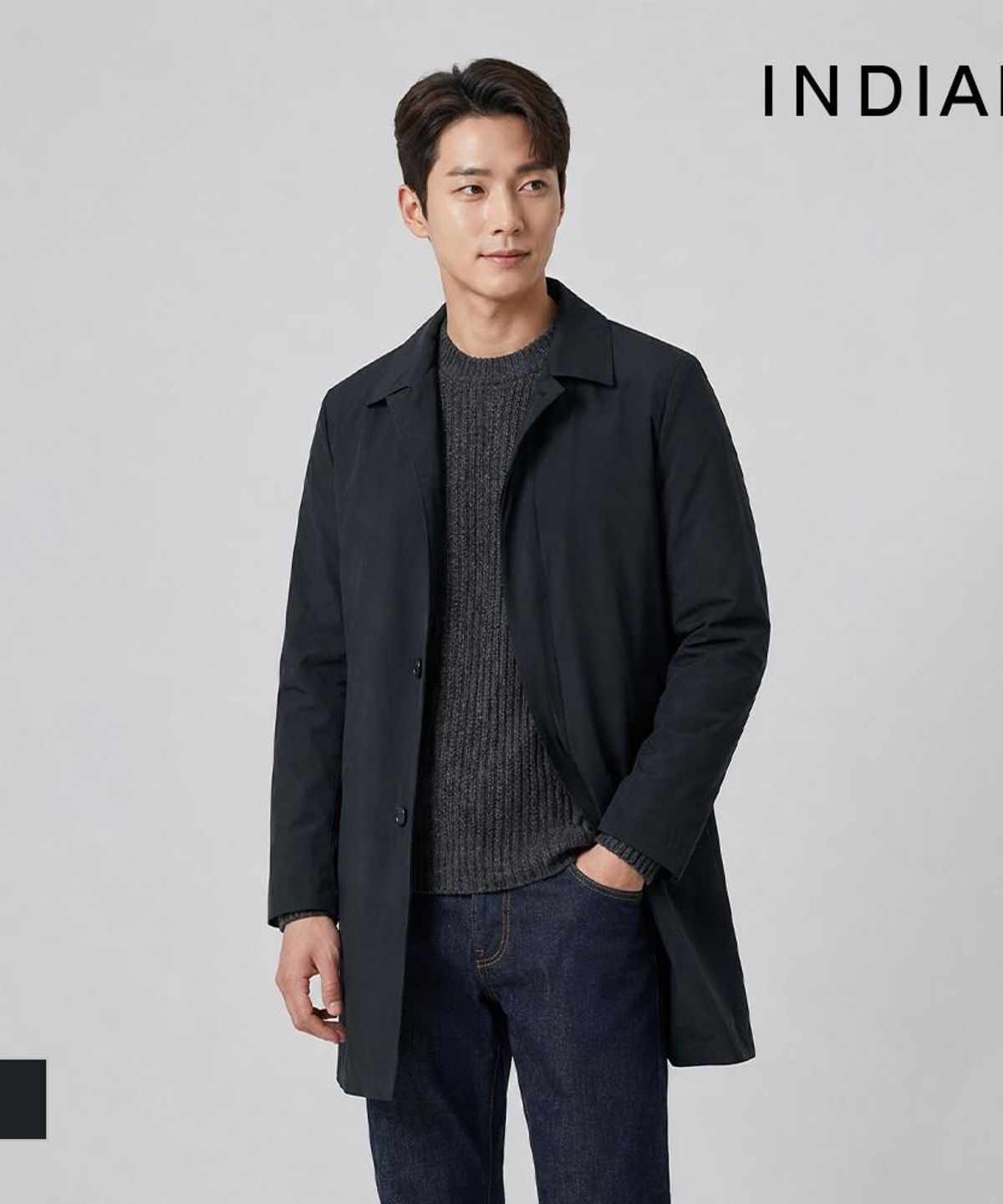 인디안(INDIAN) 라이너 착탈 하프코트_MITEHYF8406