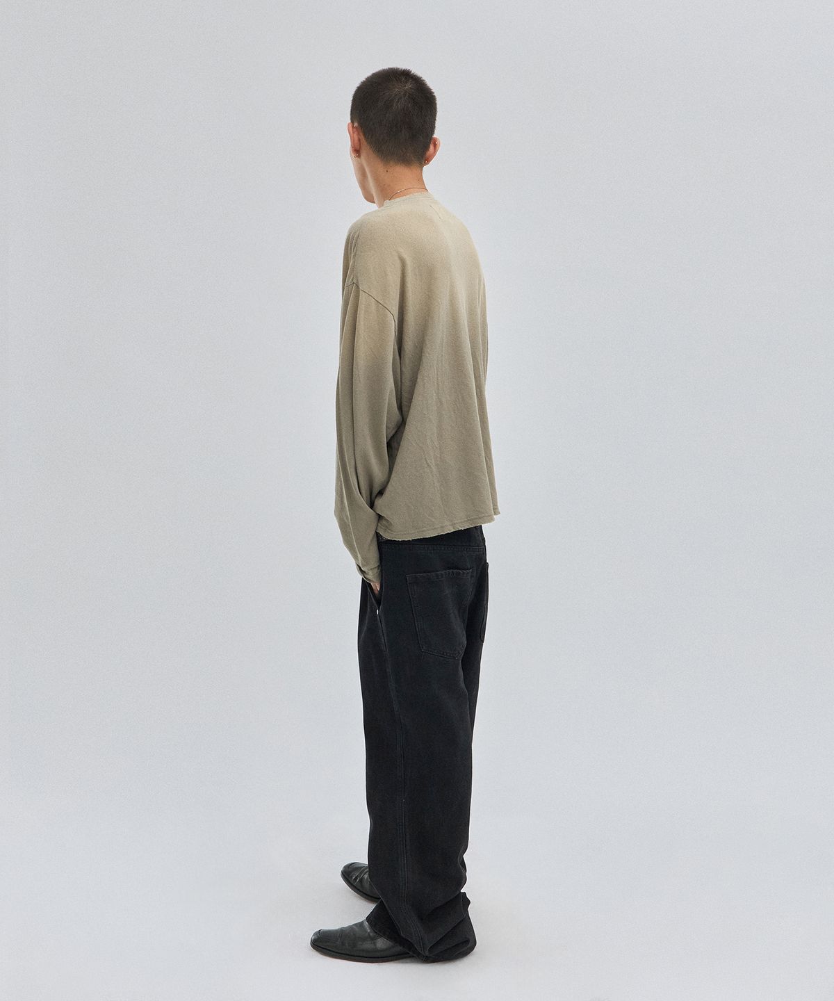 스웨이드(SUADE) WASHED SLUB LONG SLEEVE [WASHING KHAKI]